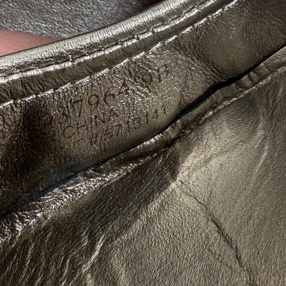 Cole Haan NikeAir Ballet Buckle Gold & Cocoa Brown Flats Slip On S-379 Sz 9 - Picture 7 of 9